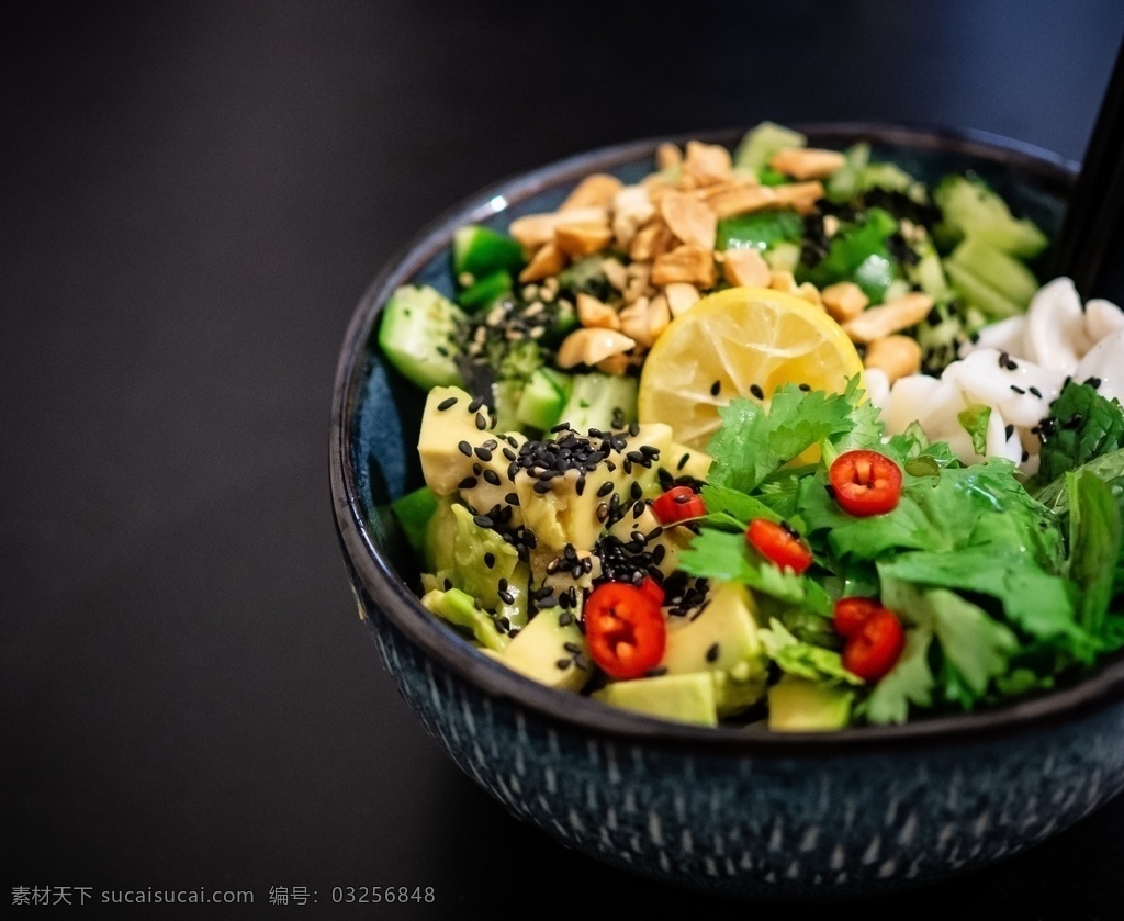 素菜 青菜 蔬菜 凉拌菜 蔬菜沙拉 风景素材 餐饮美食 食物原料
