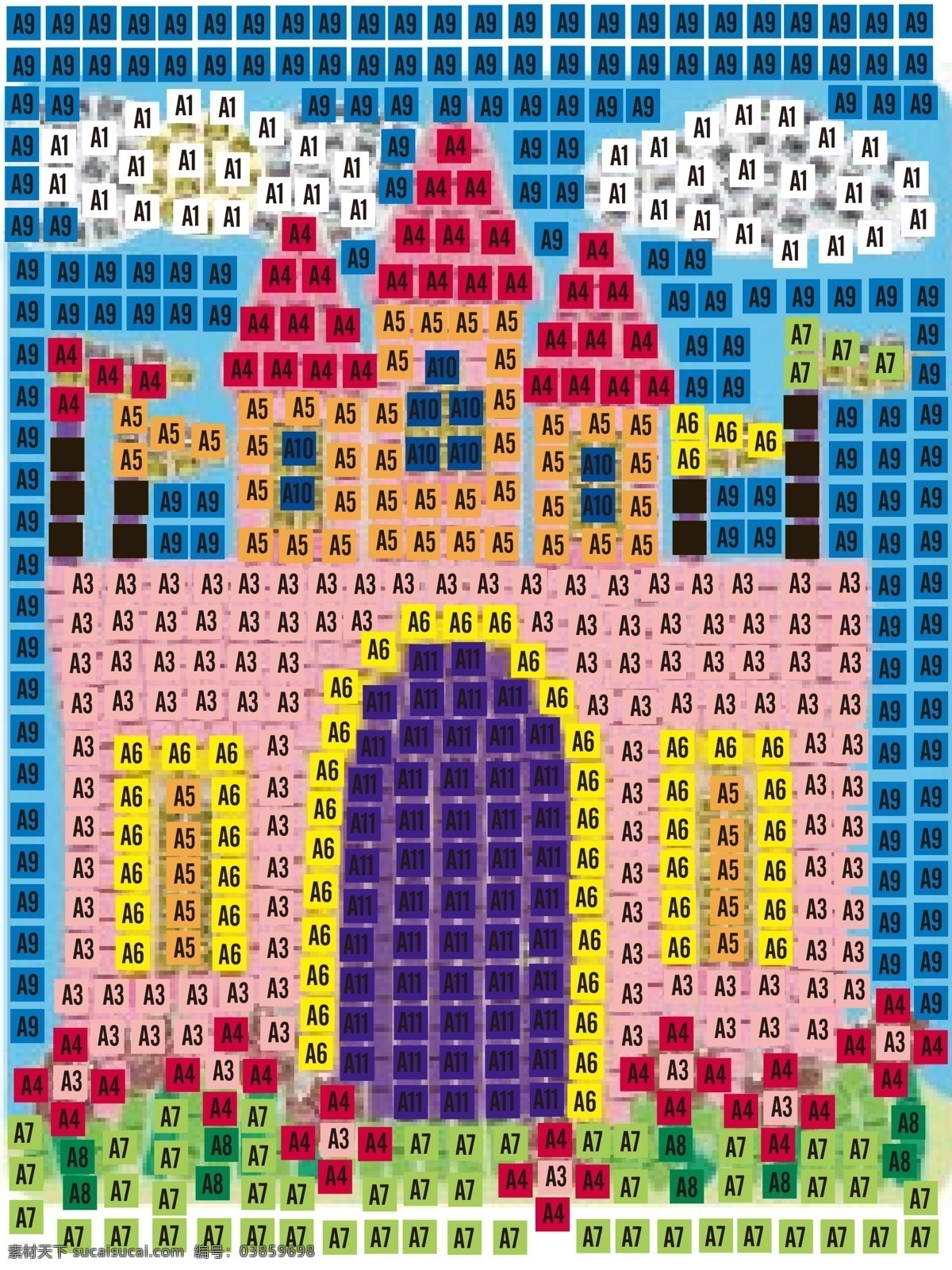 方格子 色块 魔 赛克 拼图 创意 方格子色块 魔赛克拼图 创意玩具 房子拼图 房子矢量方格 矢量卡通