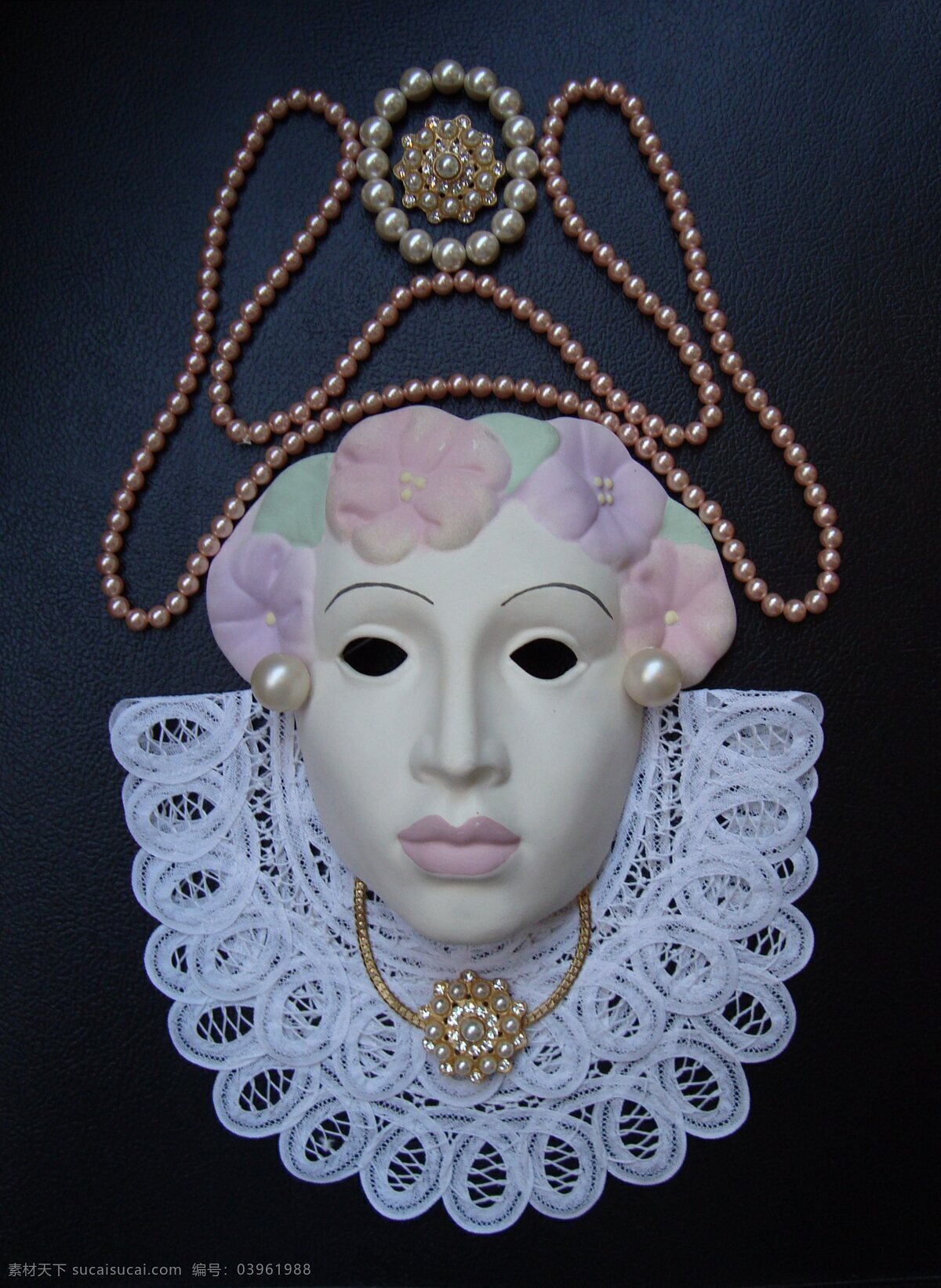 化妆舞会面具 面具 装饰面具 挂墙装饰面具 装饰品 纸扇 珍珠首饰 珍珠项莲首饰 艺术品 文化艺术