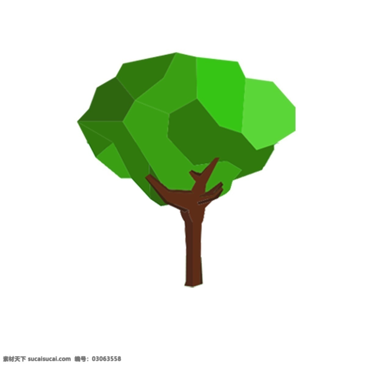 绿色大树 树 绿树 卡通插图 创意卡通下载 插图 png图下载