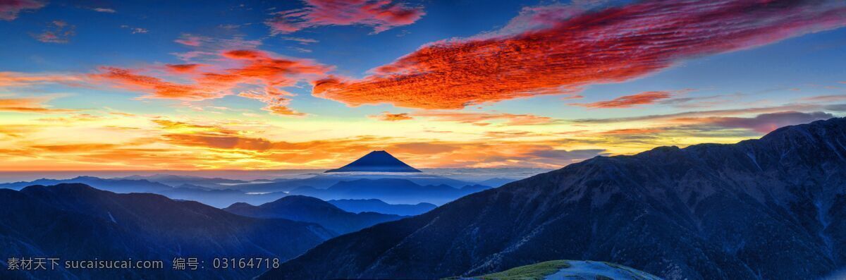 群山晚霞图片 群山 晚霞 富士山 高山 天空 美景 景色 背景 风景 旅游 风光 自然 地理 共享素材 自然景观 自然风景