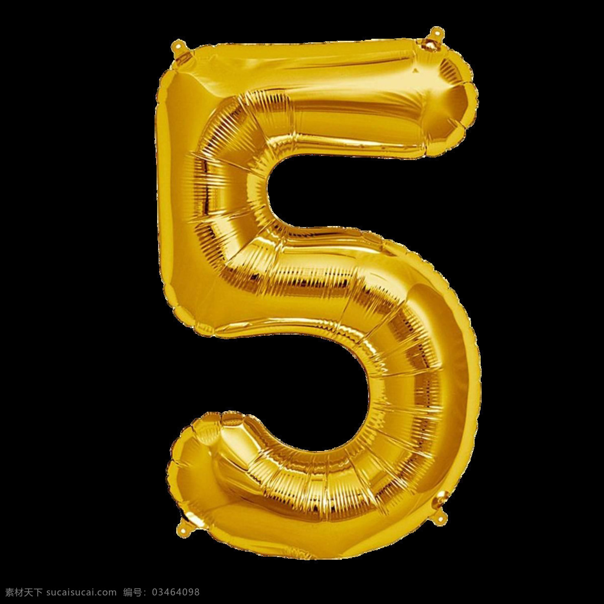 金色气球字5 金色气球字 气球字 气球数字 铝膜气球字母 装饰字 派对气球 气球文字 字母气球 铝箔气球 3d设计 3d作品