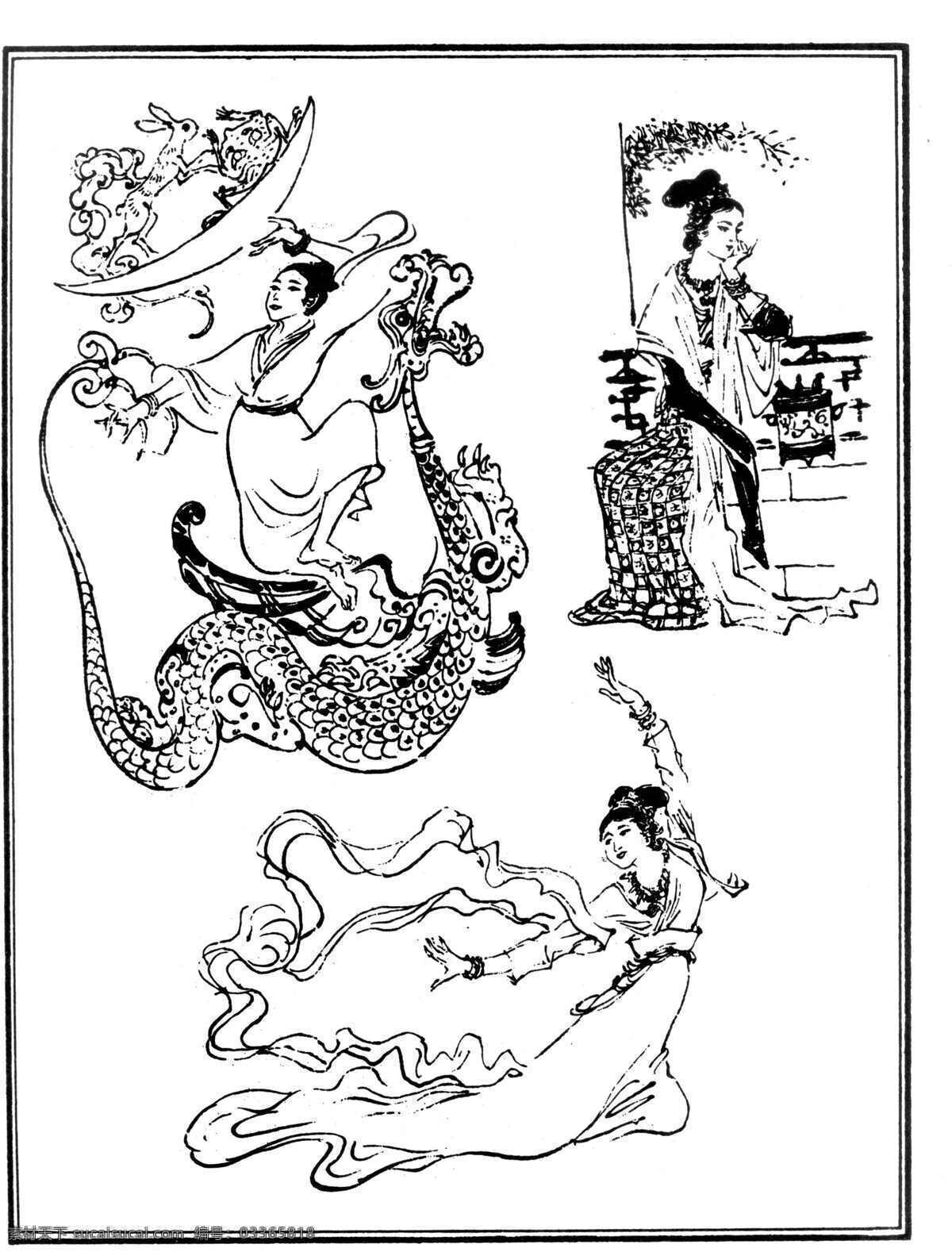 戏剧 小说 人物 嫦娥 中国古典 古典小说 戏剧人物 图稿 白描 线描 工笔 黑白稿 四大名著 中国戏剧人物 工笔人物 白描人物 戏剧小说人物 文化艺术 绘画书法 设计图库 工