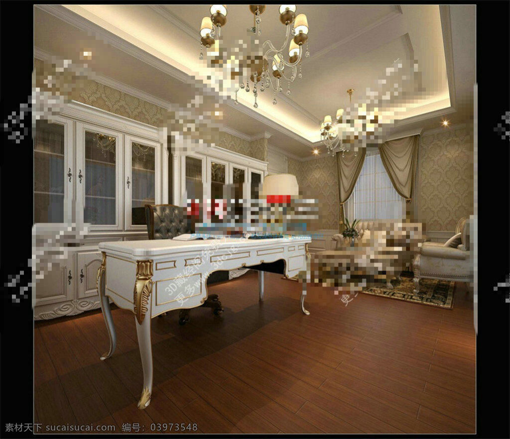 欧式 室内 模型 室内设计模型 装修模型 场景 3d模型素材 室内装饰 3d室内模型 3d模型下载 max 黑色