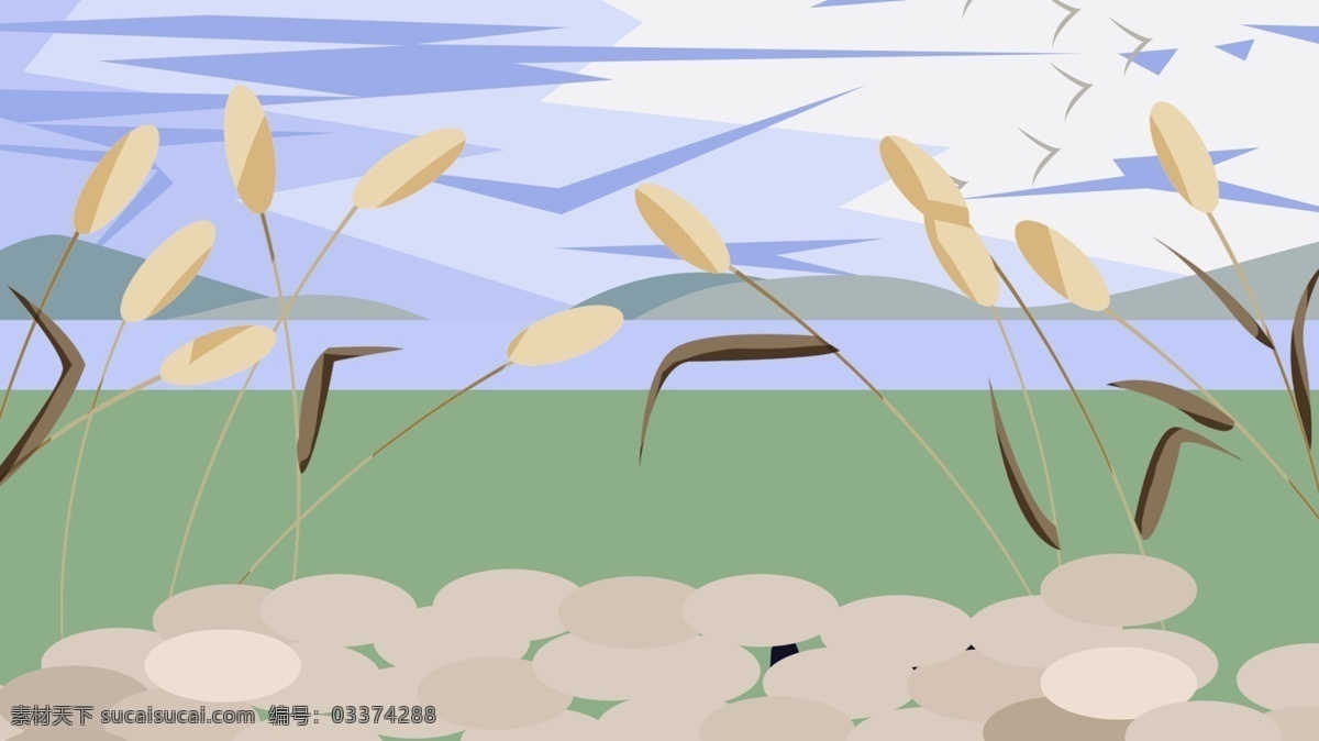 水族 自然 蓝天 草丛 美景 背景 图 卡通 背景素材 卡通背景 手绘背景 手绘 插画背景 广告背景 psd背景 背景展板