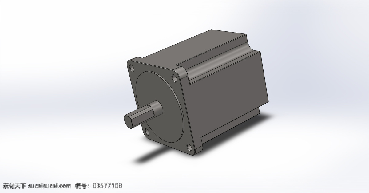 步进电机 85 bygh d007 电机 34步 一步 nema 3d模型素材 建筑模型