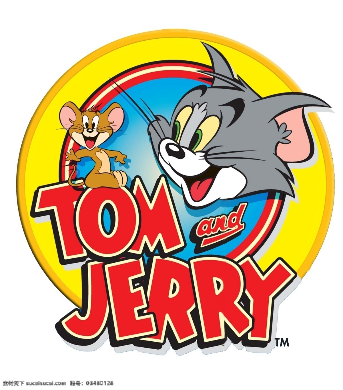 猫和老鼠 logo 已 抠 好 童装 tom jerry 卡通 分层图 分层 源文件