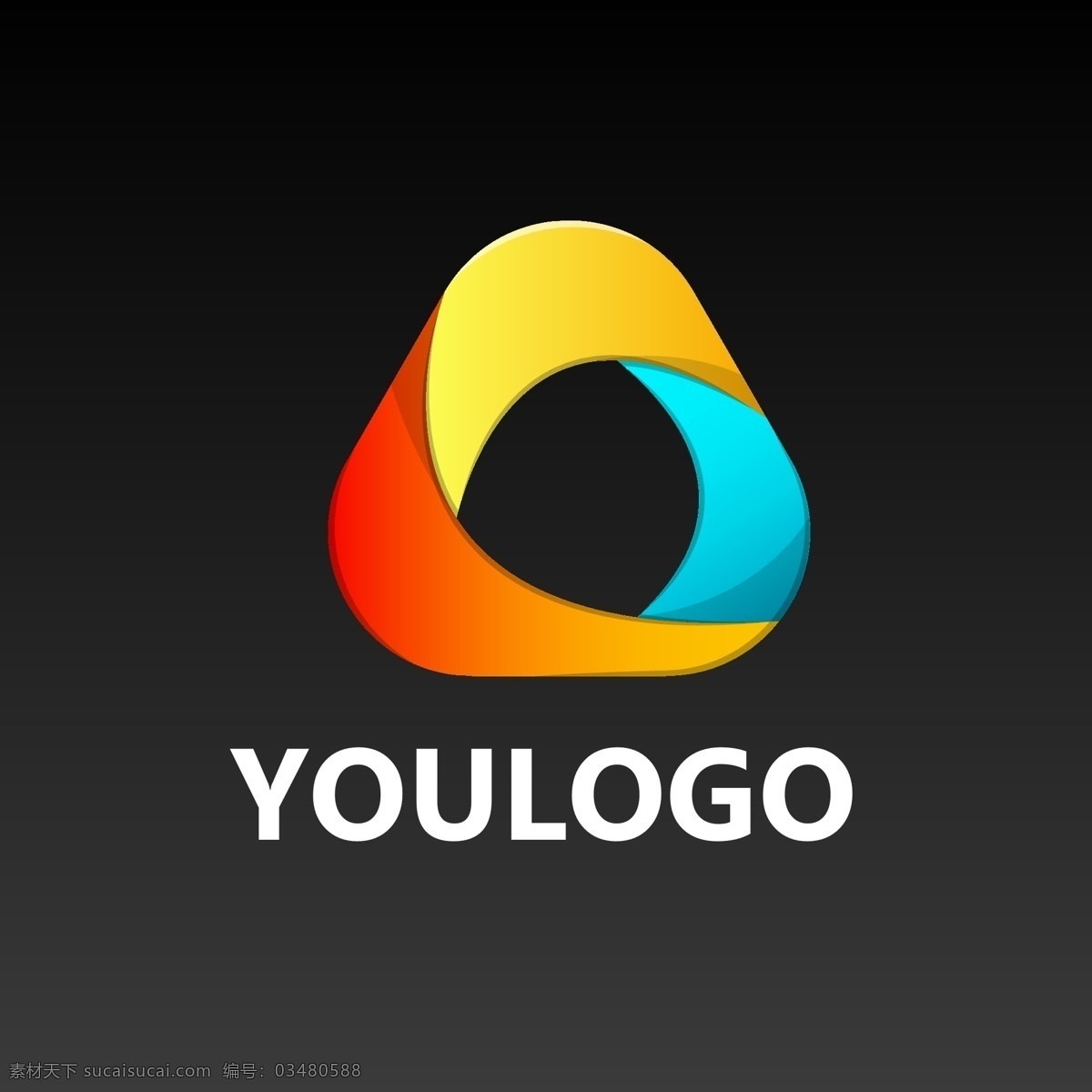 三角 logo 三角logo logo设计 渐变logo logo图形 企业logo 公司logo 集团logo