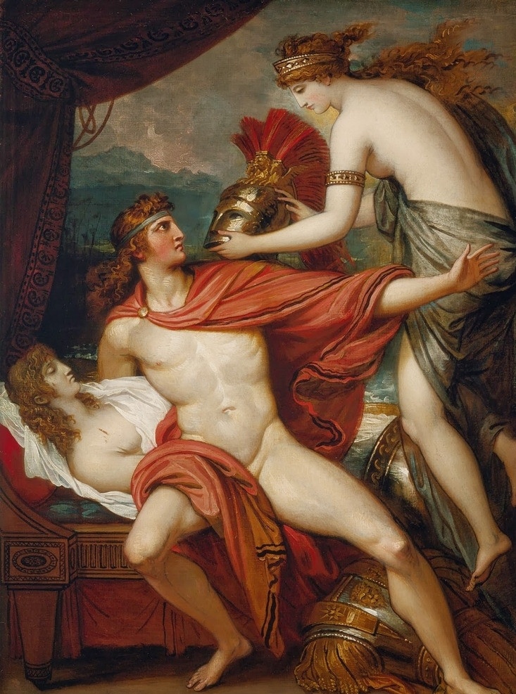 阿喀琉斯 雅典娜 希腊神话 战争 人体 绘画书法 文化艺术