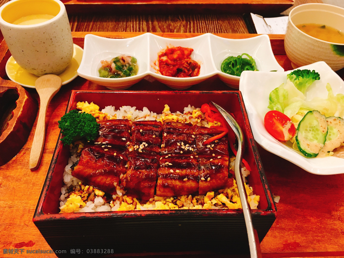 日式鳗鱼饭 美食 传统美食 餐饮美食 高清菜谱用图