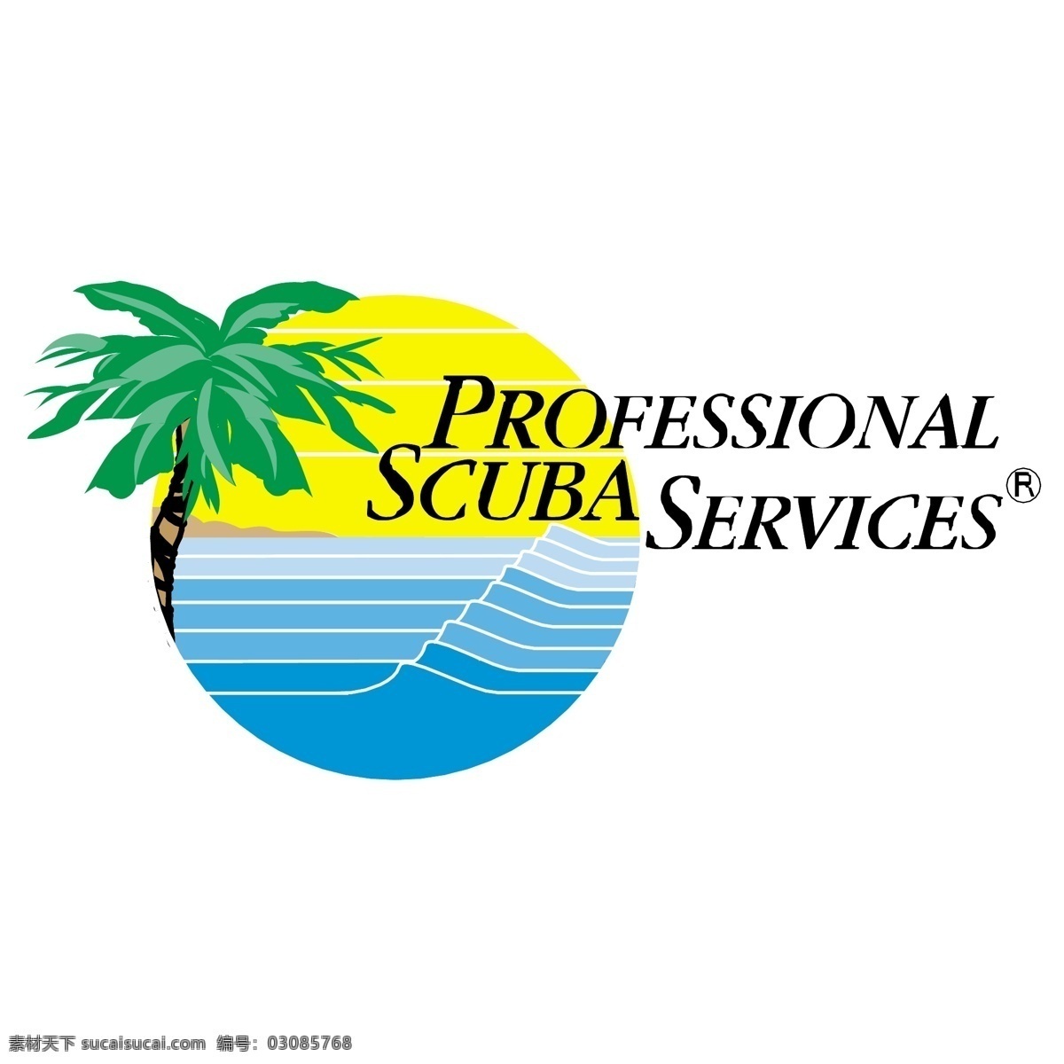 专业 潜水 服务 免费 标识 标志 psd源文件 logo设计