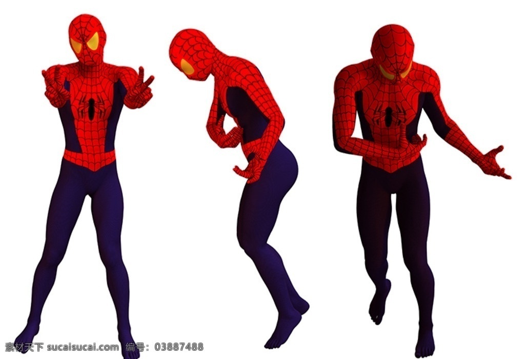 蜘蛛侠 3d 超级英雄 动漫人物 动态 动作 动漫角色 动漫动画