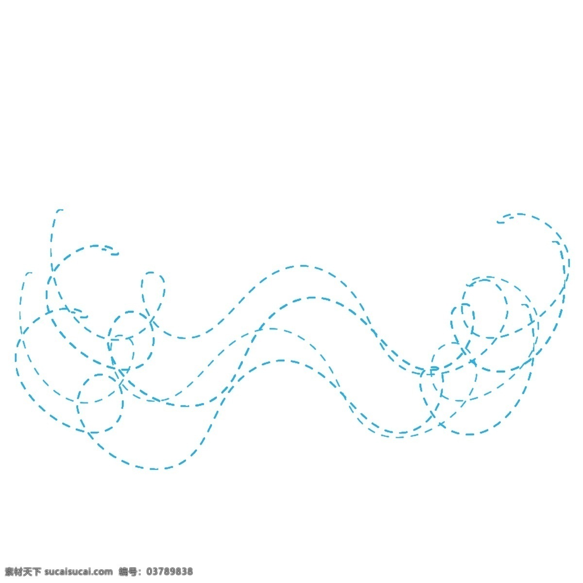 蓝色 可爱 母婴 波浪 线 装饰 海洋 海浪 浪花 水纹 条纹 线条 抽象 几何 极简 幻想 商务 科技 旅行 扁平 装饰线 波浪线 分隔线