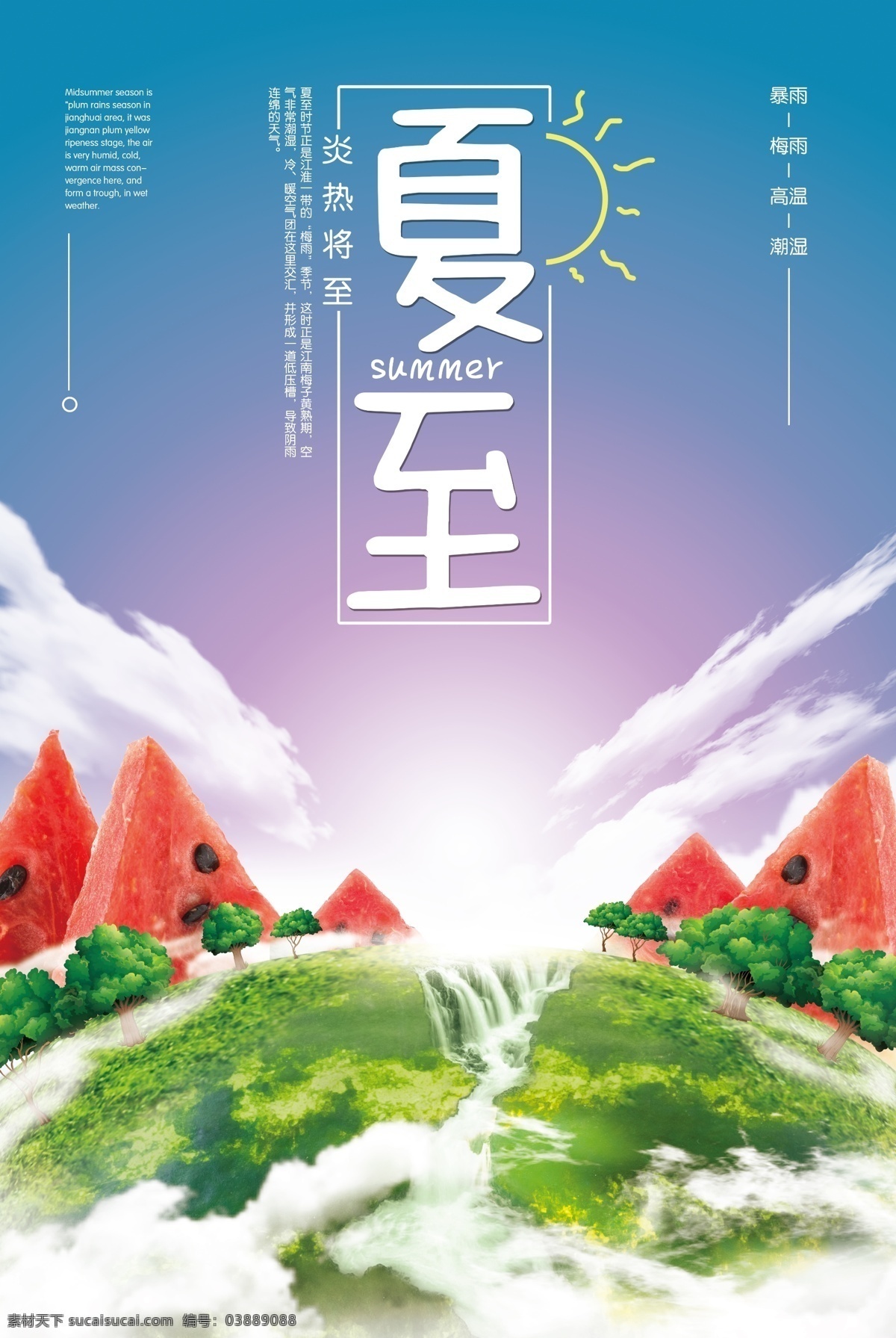 写实 西瓜 中国 传统 二十四节气 夏至 免费 夏日 平面素材 夏至节气 夏至海报 夏至广告 夏至装饰画 夏至挂画 夏至单页 夏至宣传单 免费模板 西瓜同构 传统节气 美味西瓜