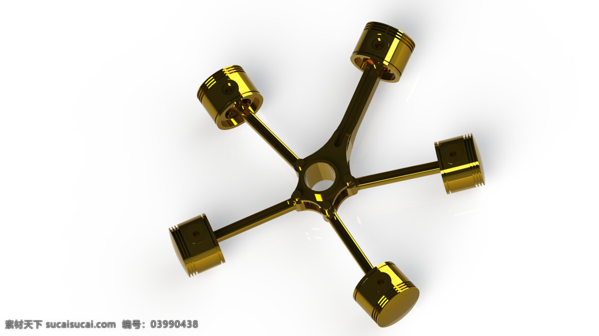 径向 引擎 发动机 辐条 catia 气缸 3d模型素材 建筑模型