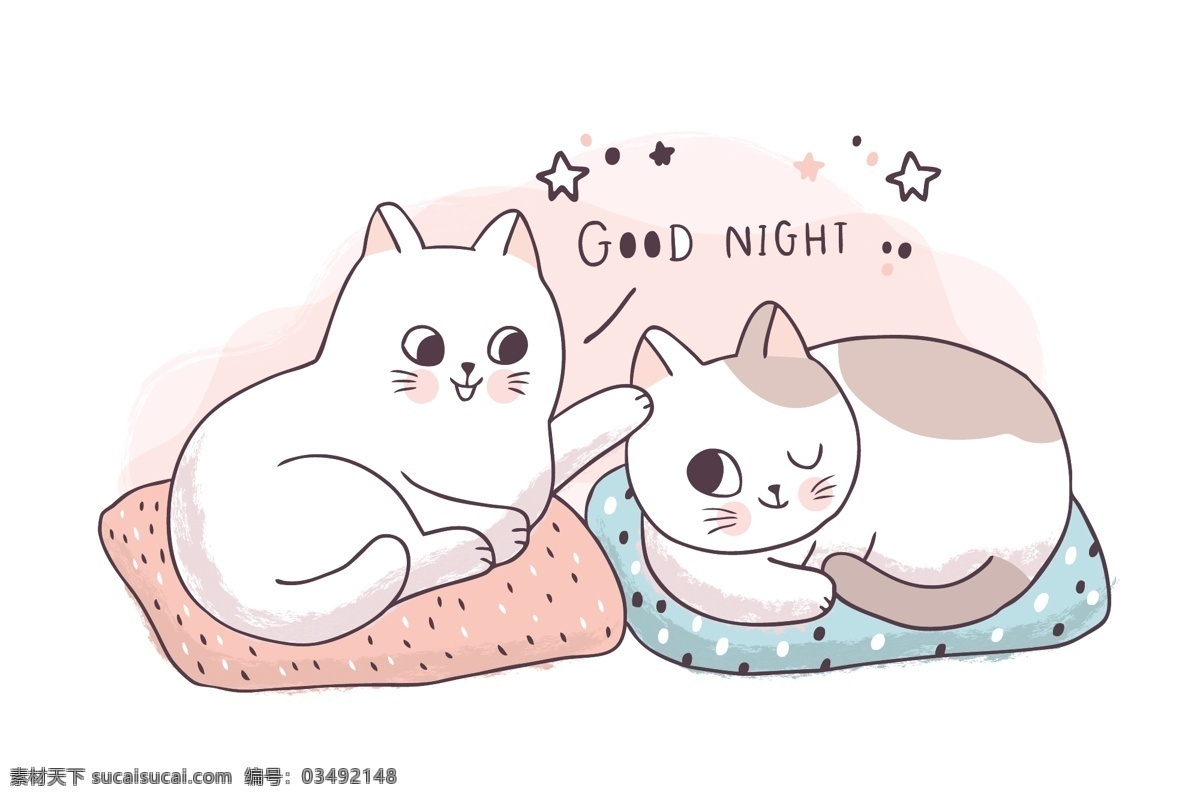 呆 萌 可爱 小 猫咪 插画 呆萌 卡通形象 简笔画 表情包 动物 猫猫 玩耍 儿童插画 小兔子 绘画涂鸦 装饰图案 动漫动画