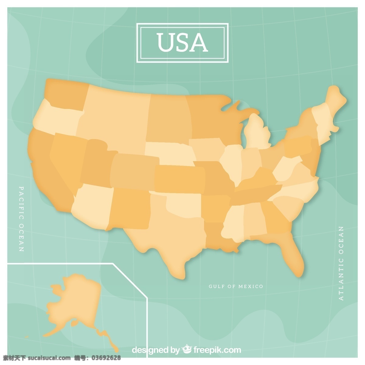 蓝色 背景 美国 地图 矢量 蓝色背景 美国地图 矢量素材
