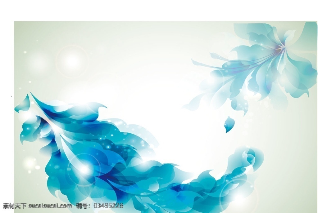 蓝色妖姖 蓝色背景 蓝色花背景 花背景 底纹边框 背景底纹