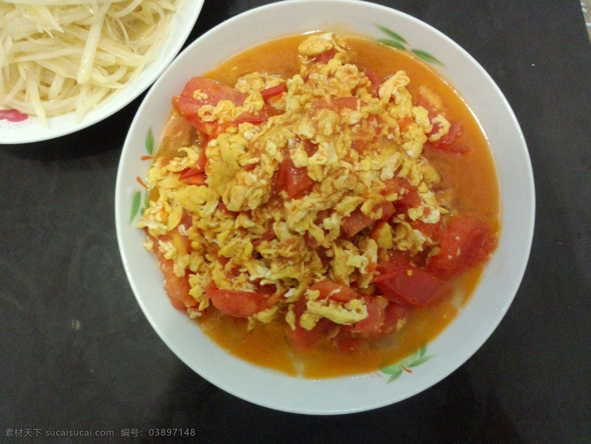 番茄炒鸡蛋 番茄炒蛋 炒鸡蛋 家常菜 菜肴 摄影图 餐饮美食 传统美食