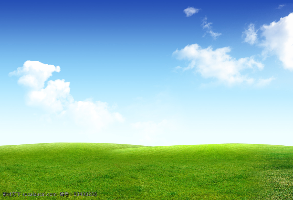 蓝天下的草原 草原 蓝天 云朵 美景 草地 一望无际 多娇江山 自然景观 自然风光