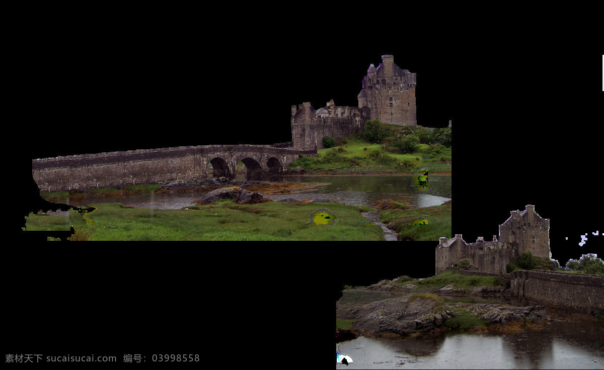 png元素 城堡 古堡 建筑 免抠元素 透明素材 卡通 元素