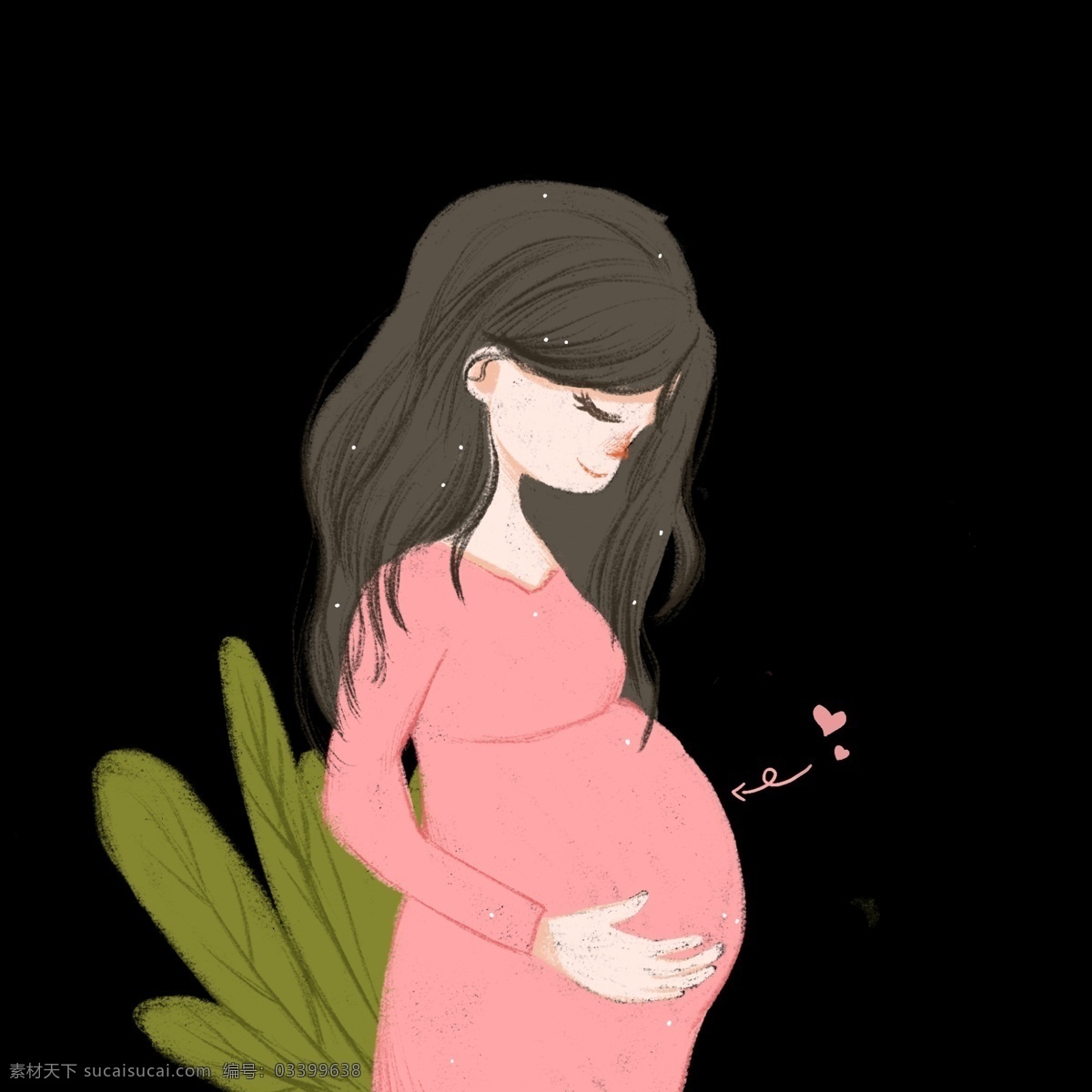 感恩 卡通 手绘 怀孕 女士 感恩节 感恩节快乐 传统节日 中西方节日 卡通手绘风 暖色系 手绘人物 怀孕女士