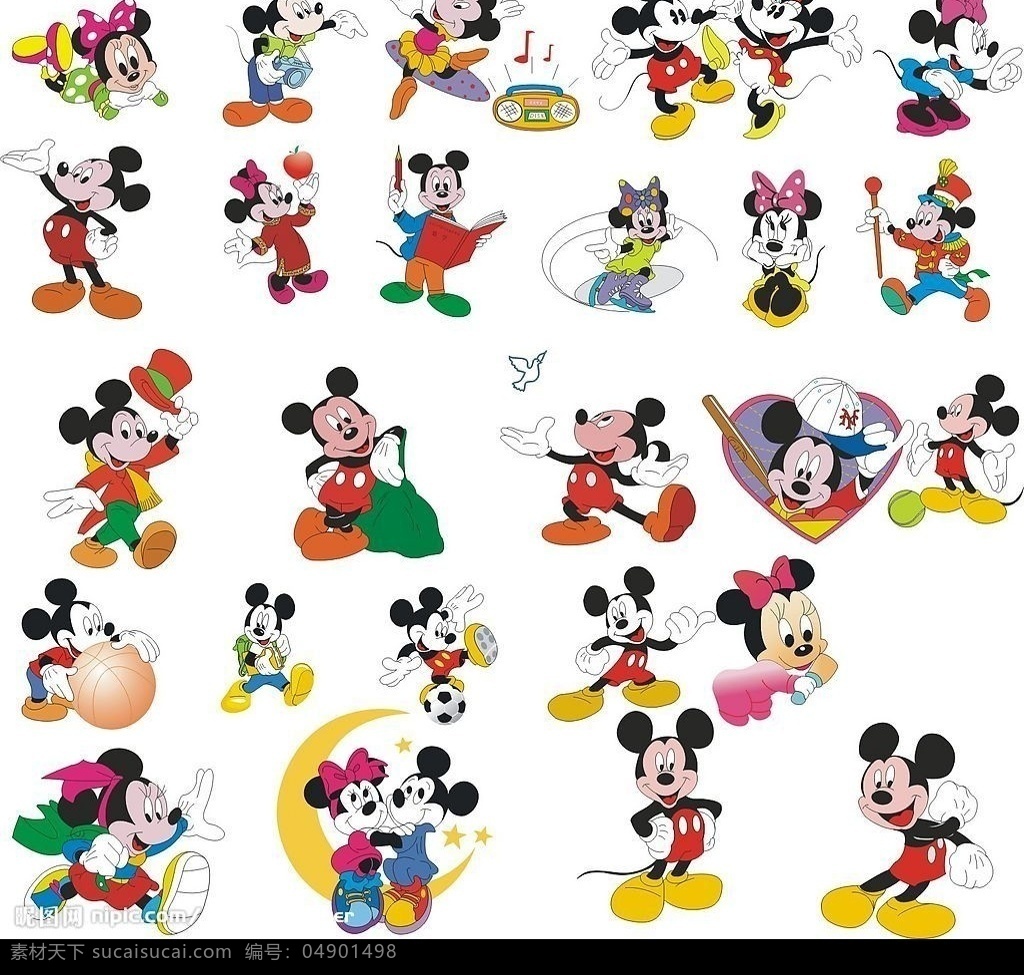 可爱米奇 米奇 老鼠 迪士尼 米老鼠 disney mickey 卡通 矢量人物 其他人物 矢量图库 其他矢量 矢量素材