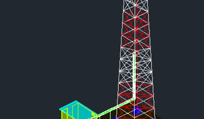 尽管 电信 塔 工业设计 建筑 能源和电力 3d模型素材 建筑模型