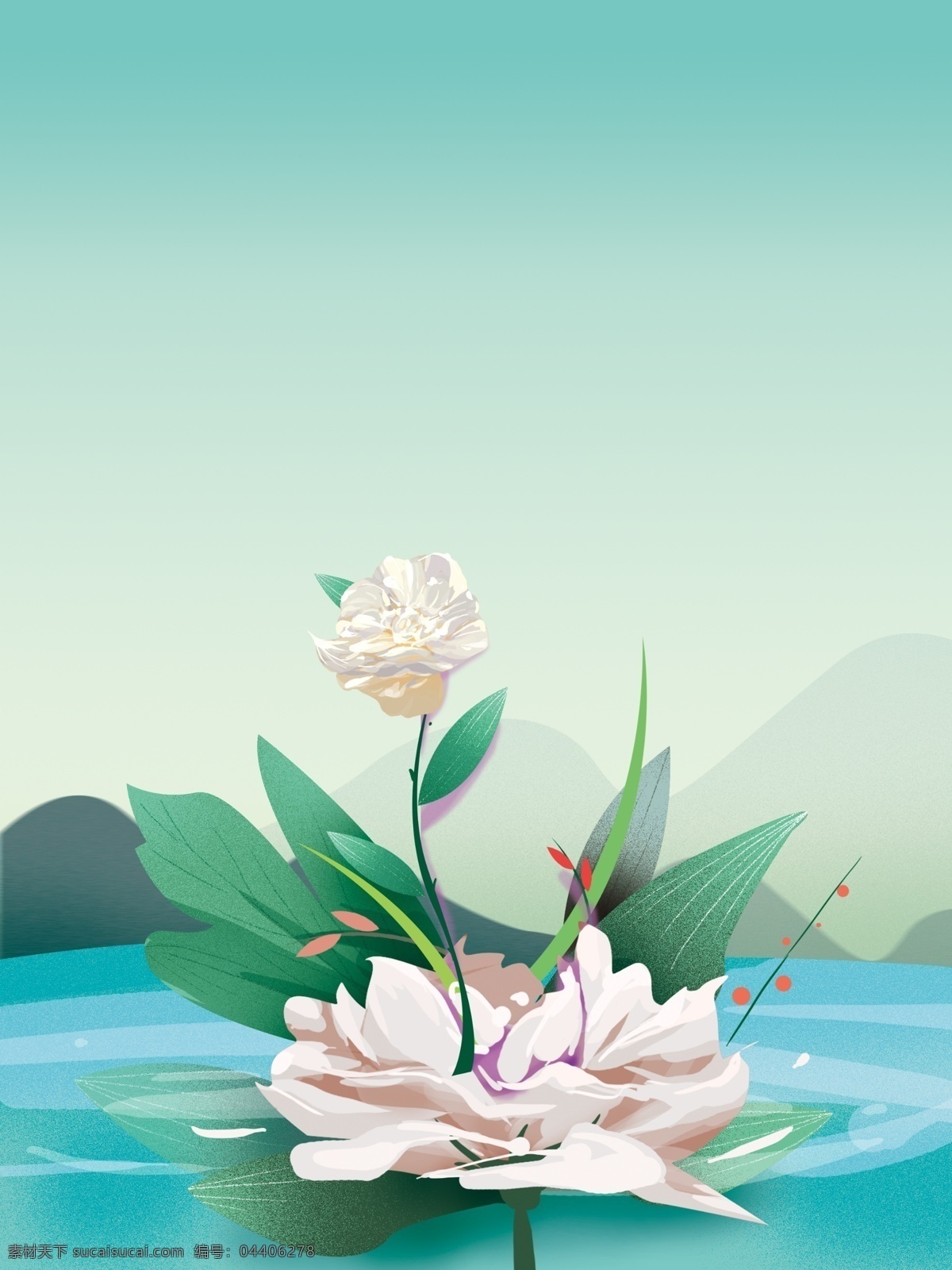 唯美 小 清晰 植物 花卉 背景 广告背景 背景素材 植物背景 psd背景 花卉背景 通用背景 卡通背景 河边