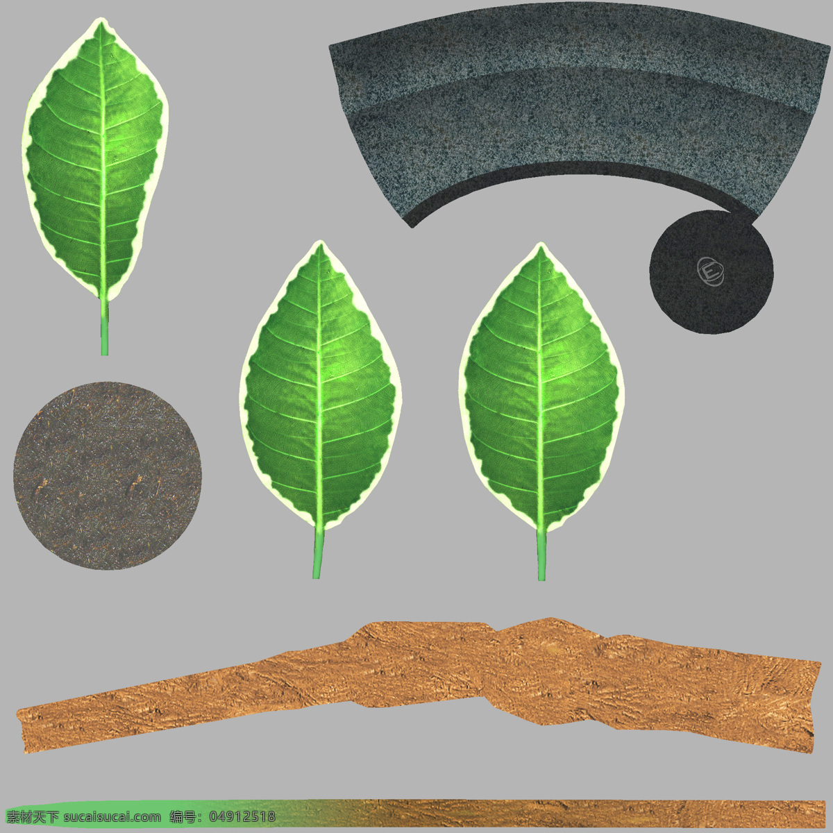 小 叶子 室内 盆栽 模型 绿色 植物 现代 小叶子 3d模型