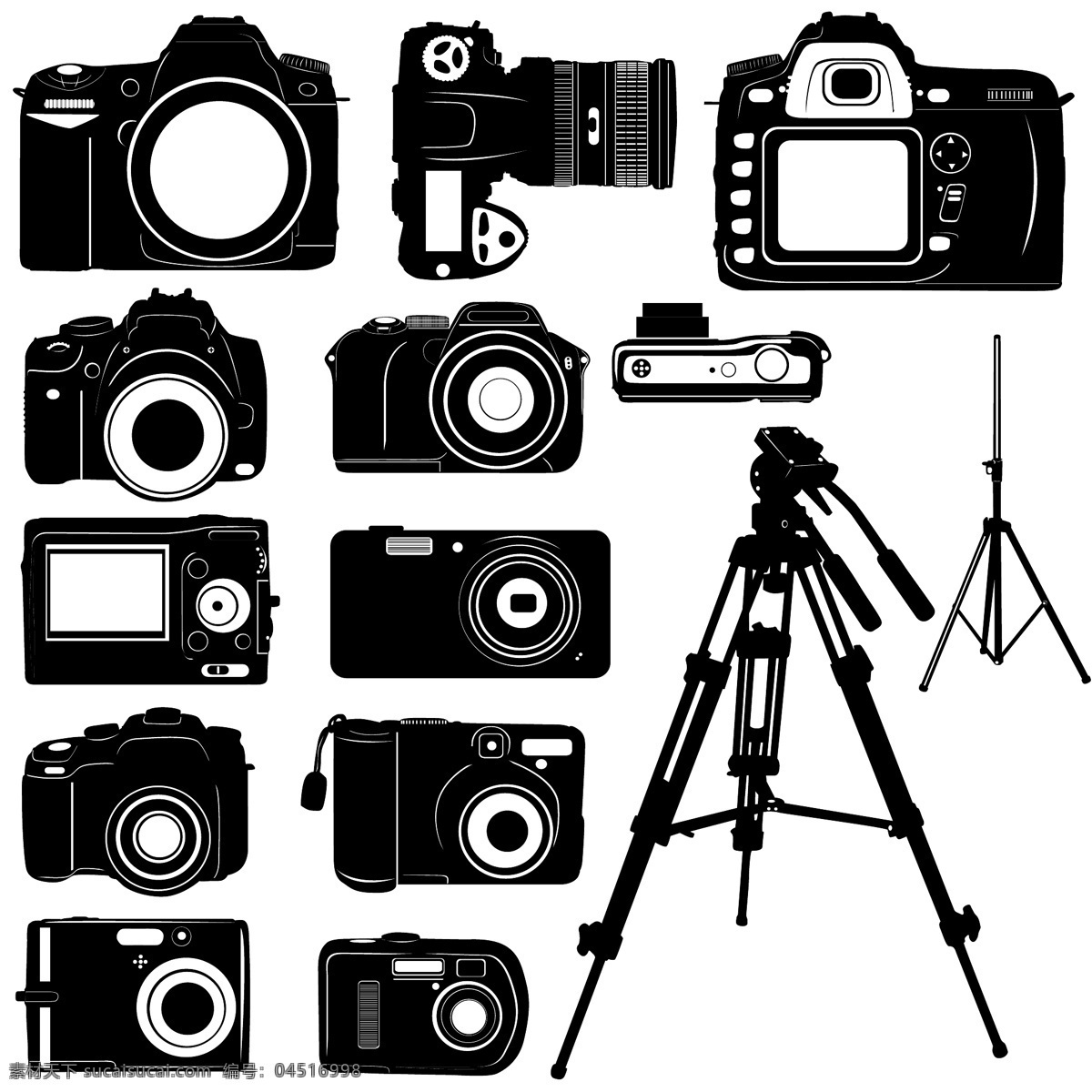 黑白 相机 其他矢量 矢量素材 矢量图库 矢量 模板下载 黑白相机 psd源文件