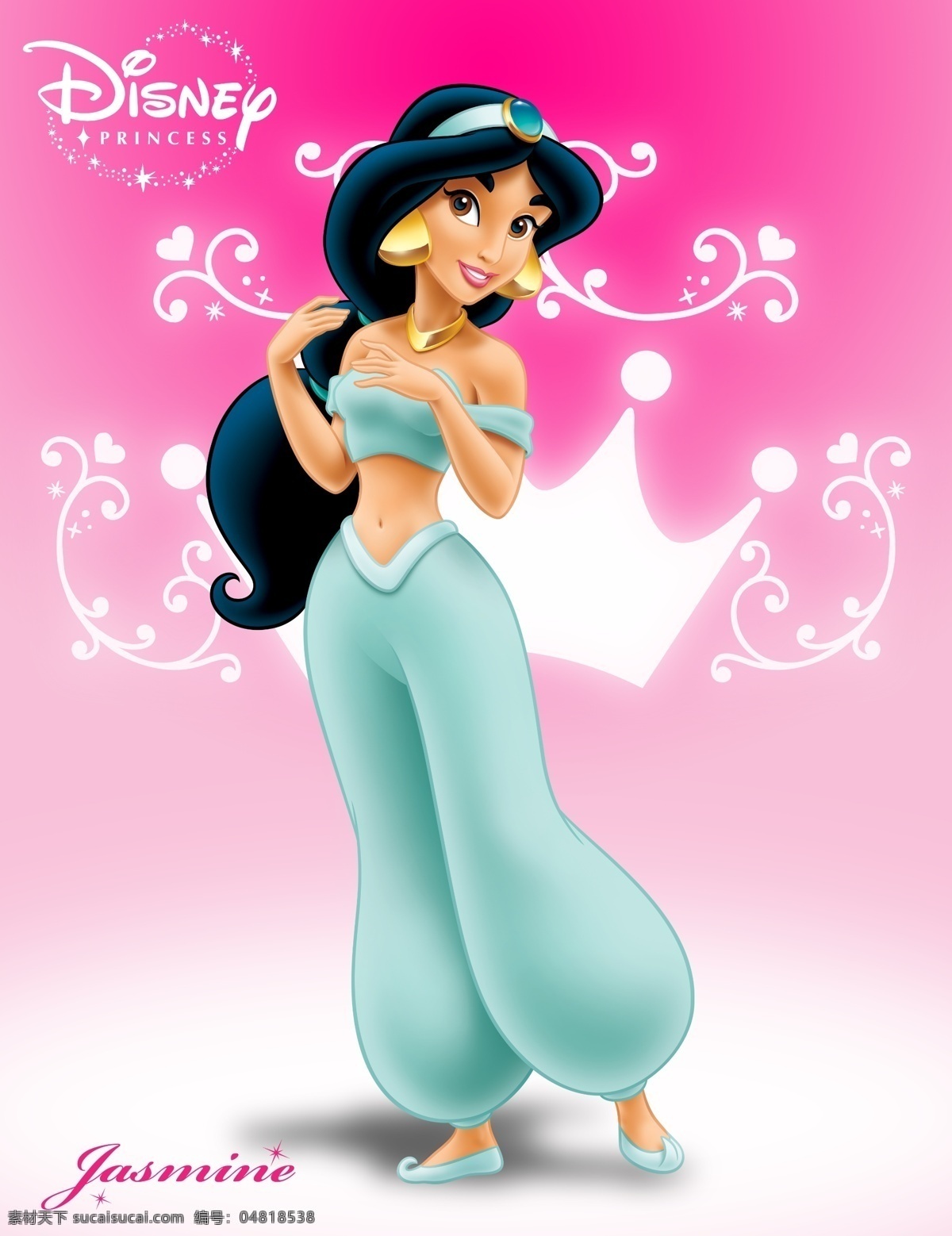 迪士尼 阿拉丁公主 茉莉 jasmine 2010年 b版 苏丹王的女儿 求婚 街头 流浪汉 阿拉丁 假扮成王子 迪士尼小公主 人物 分层 源文件