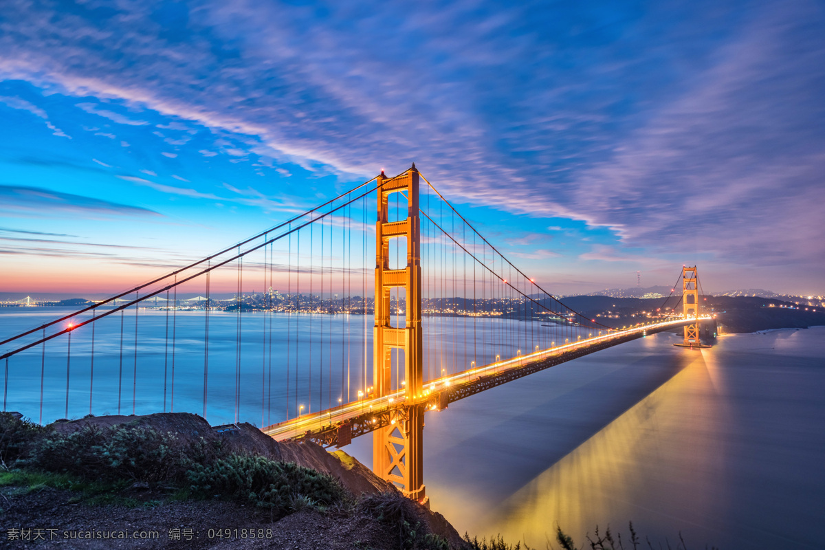 旧金山大桥 金门大桥 旧金山湾 跨海大桥 大桥 钢结构桥 美国西部风光 旅游景点 著名建筑 建筑园林
