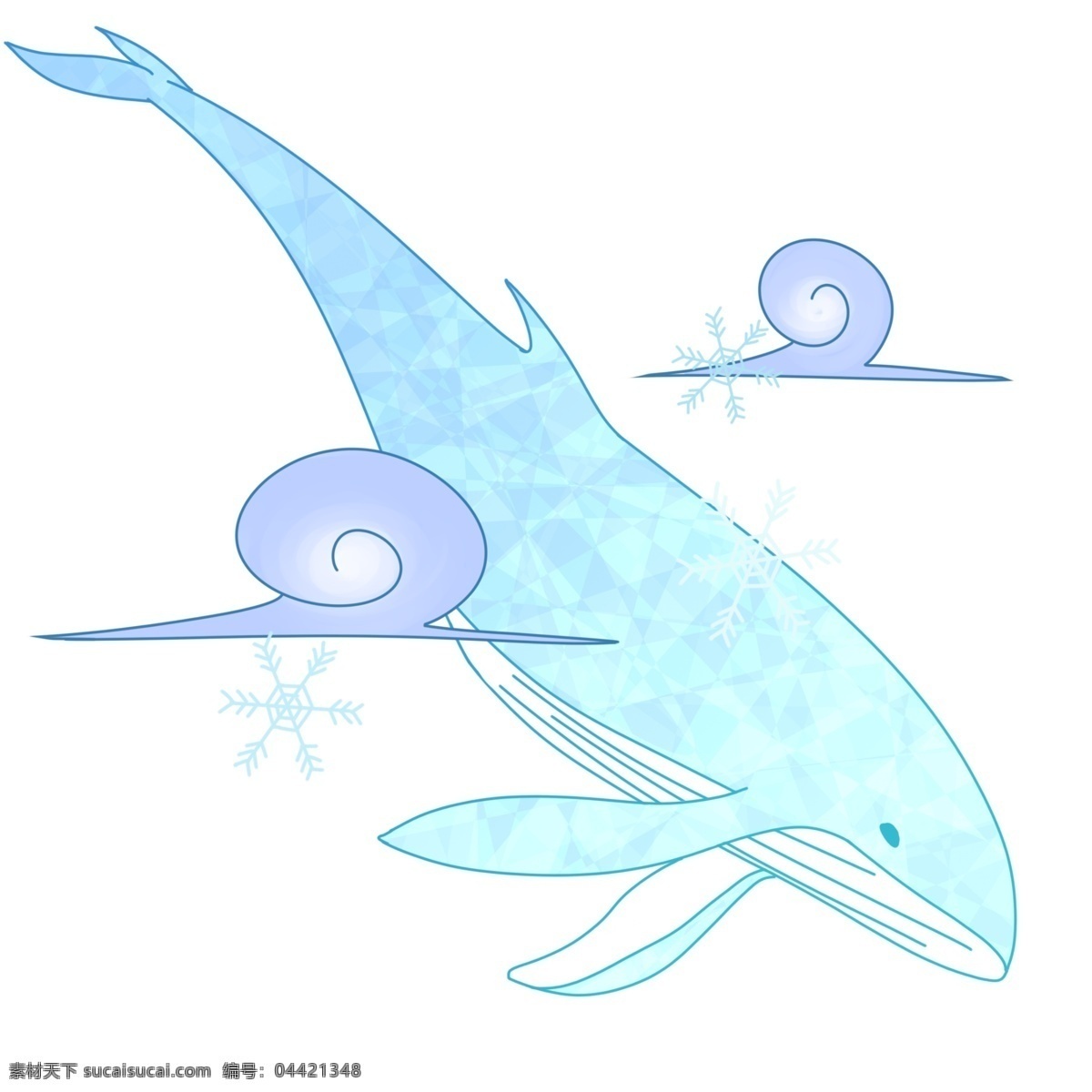 手绘 蓝色 梦幻 鲸鱼 插画 梦幻鲸鱼 可爱鲸鱼 童话鲸鱼 彩色鲸鱼 大鲸鱼 卡通梦幻鲸鱼 鲸鱼插画