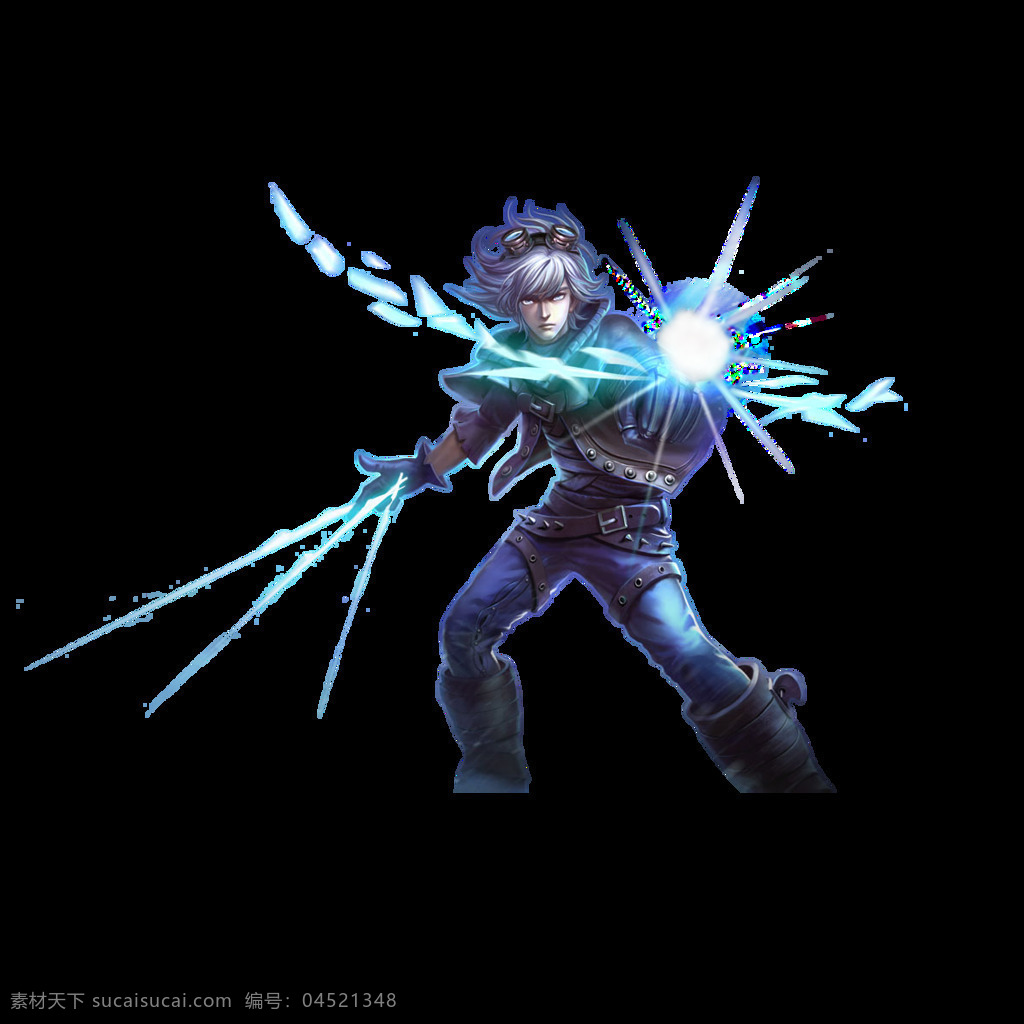 英雄联盟 伊泽瑞尔 ez lol 冰川勇士 动漫人物 动漫动画