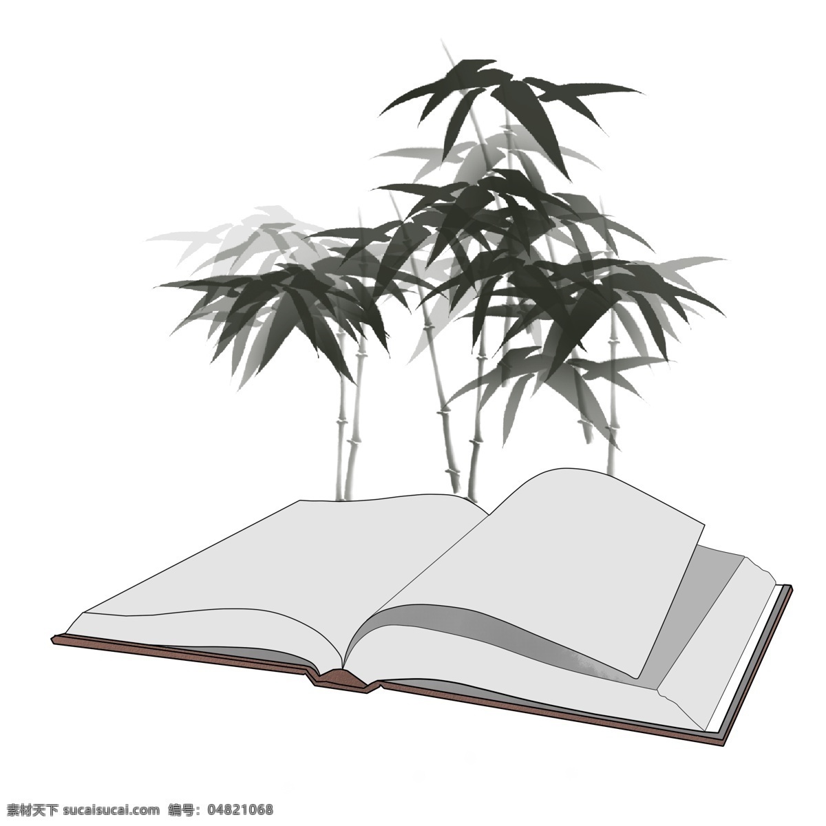 长 竹子 书籍 插图 书本 树 竹子插图 学习 翻开的书本 翻开的书籍 书