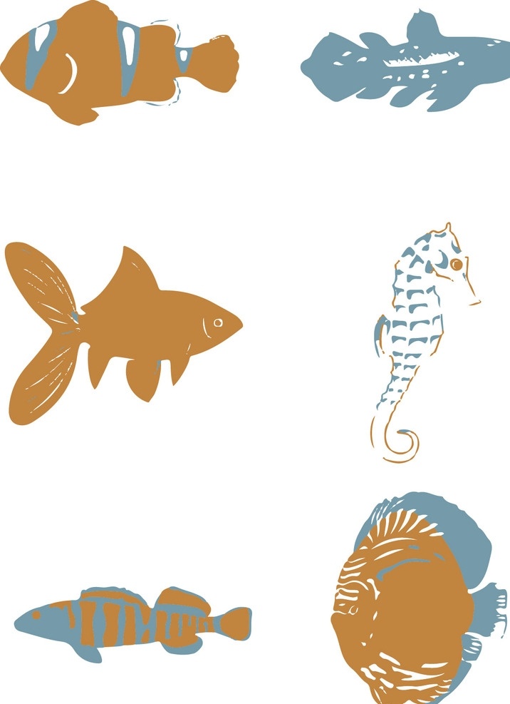 海洋生物 海马 小黄鱼 石斑鱼 鱼类 海洋鱼类 生物世界