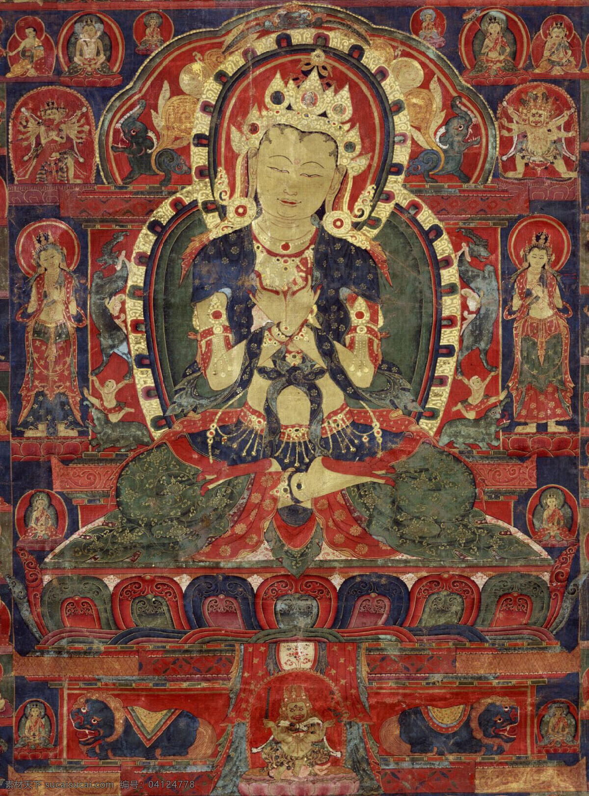 西藏唐卡 佛教艺术 绘画 工笔画 摄影图片 文化艺术 绘画书法 设计图库