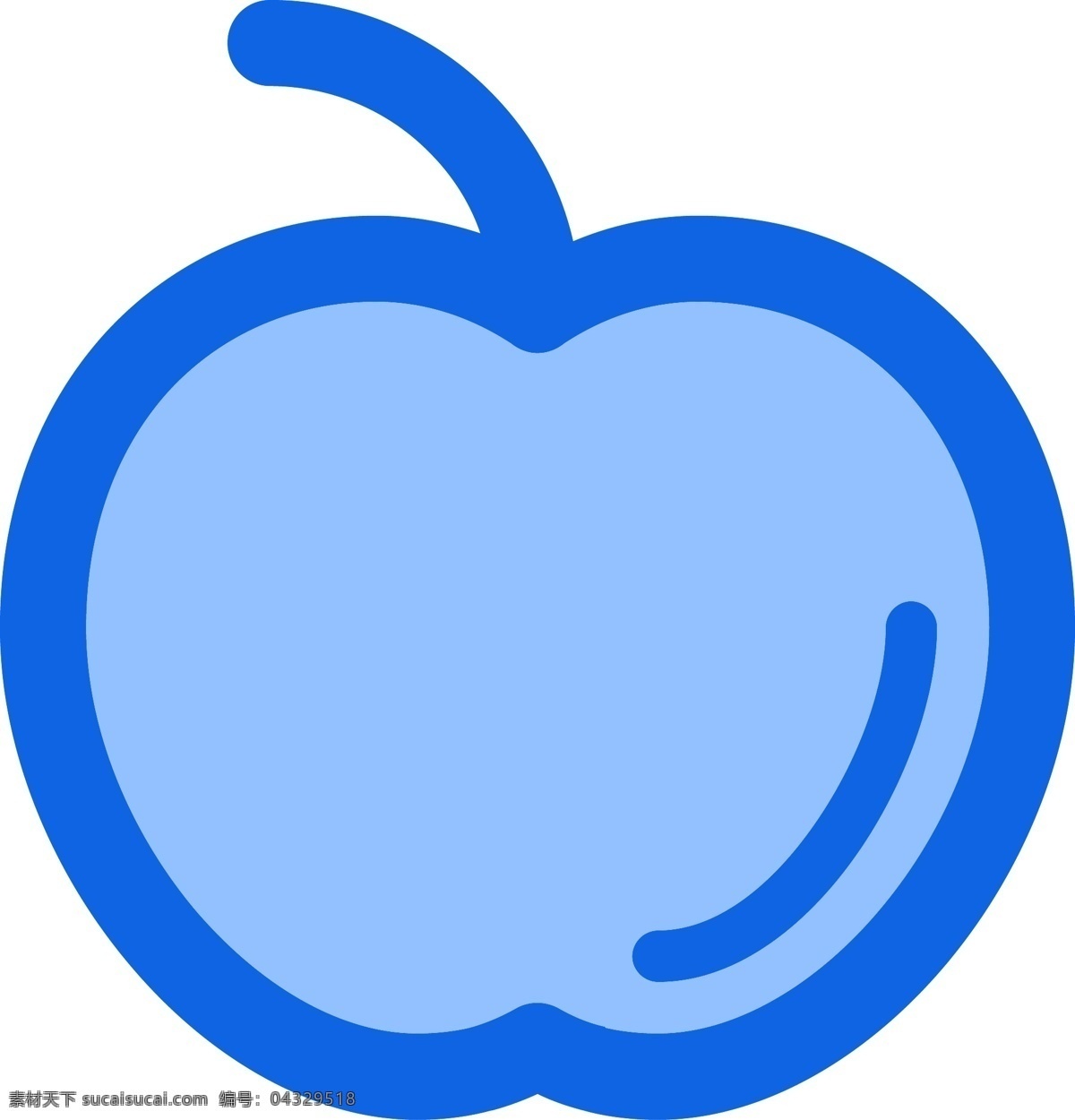 蓝色 美味 苹果 图标 蓝色苹果 美味苹果