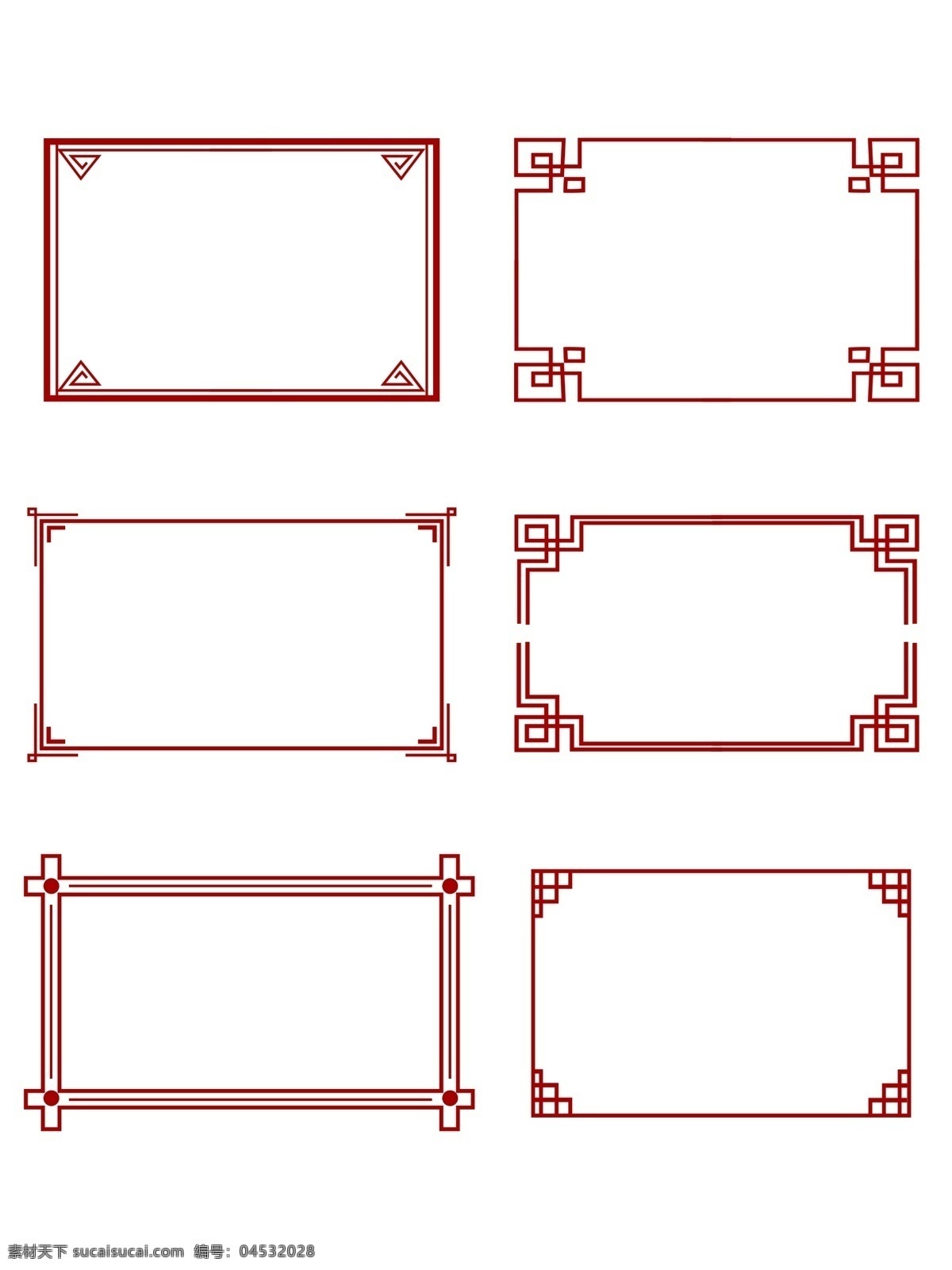 简约 大气 中国 风 边框 创意 古典 红色 中式 中国风边框 复古 中式边框 红色边框