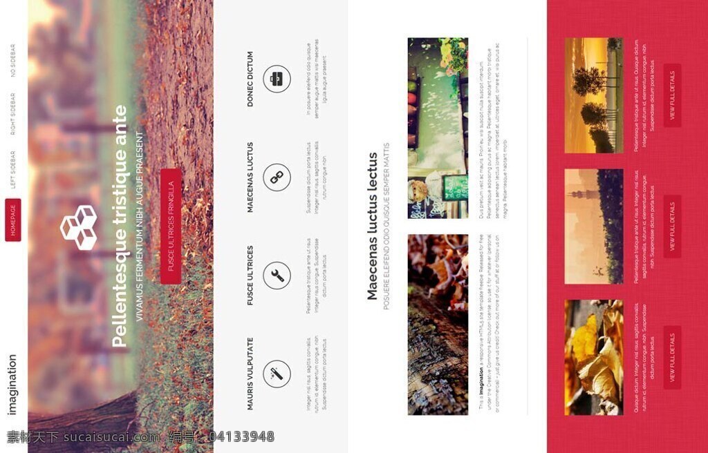 新年 企业网站 模板 新年红色 喜庆企业 网站模板 html5 红色 htmlcss 白色