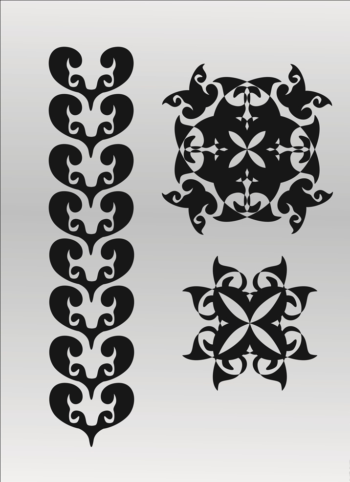 简单 图案 黑白 抽象 黑白抽象图 边框抽象图 抽象图案 黑白图案 瓷砖图案 底纹边框 抽象底纹