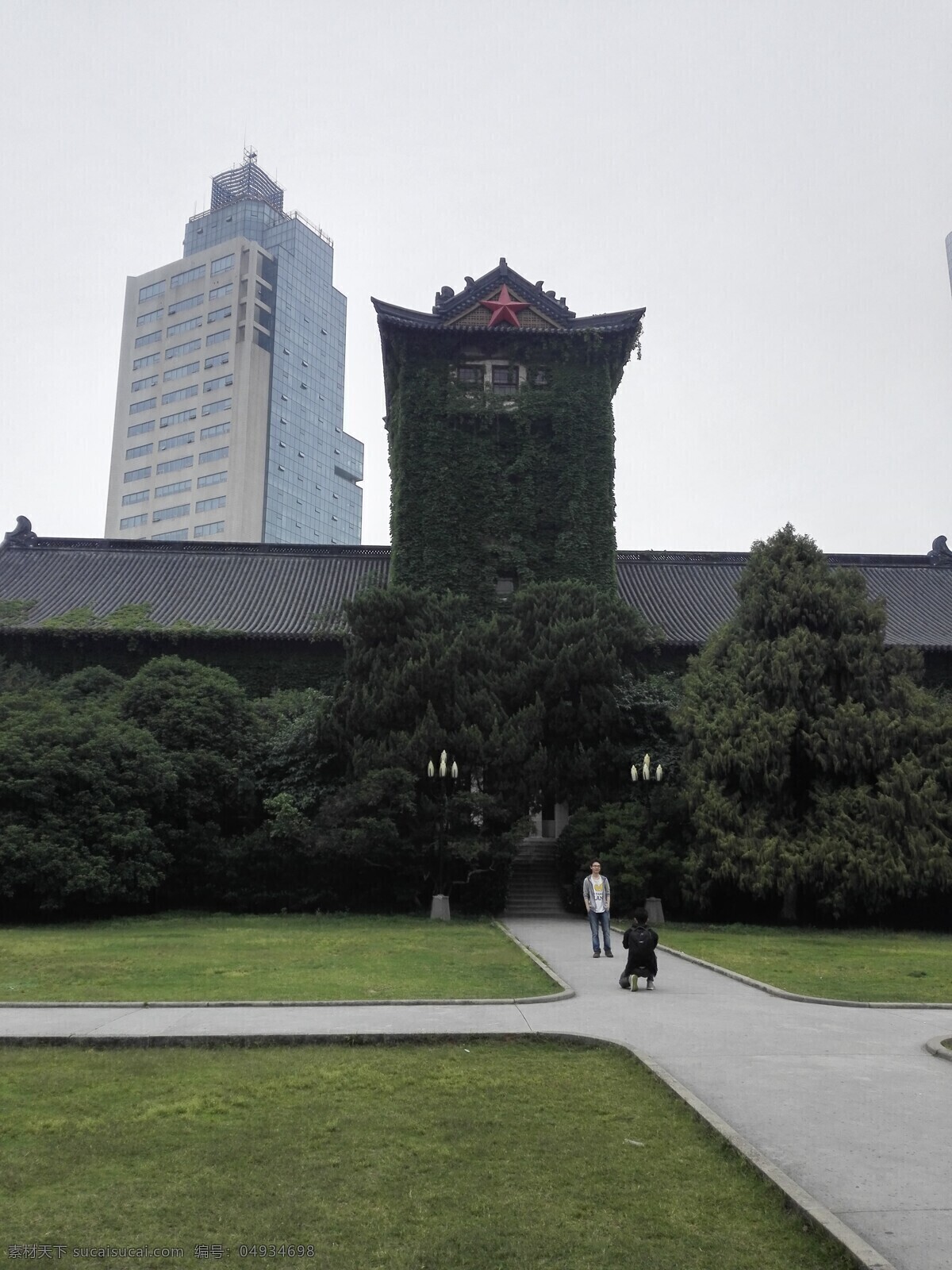 南京大学 爬山虎 美丽 金陵大学 南京夏天 古城楼 旅游摄影 国内旅游
