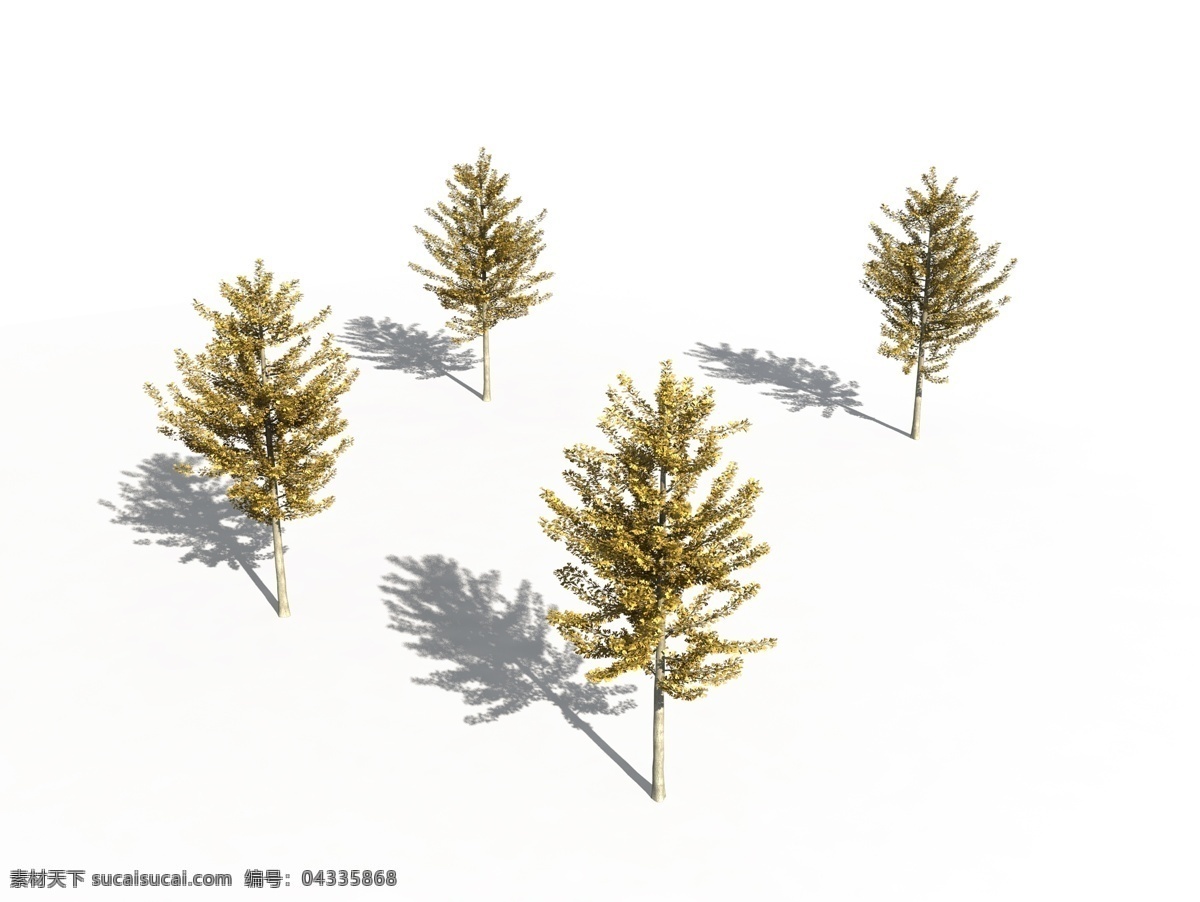 ps后期素材 银杏树 后期素材 ps植物 灌木 写实 树木 植物 花草 分层