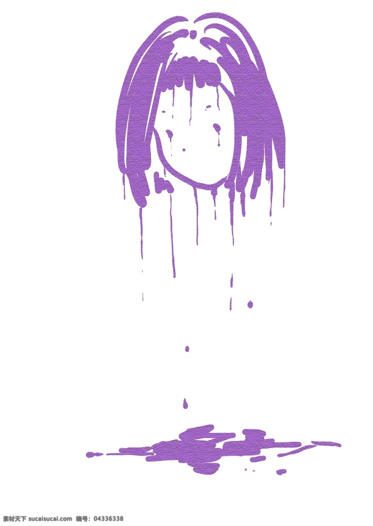 墙上 画 油漆 女孩 在墙上画的人 紫色 卡通 滴 下来 用油 漆画 可爱 紫色女孩头像