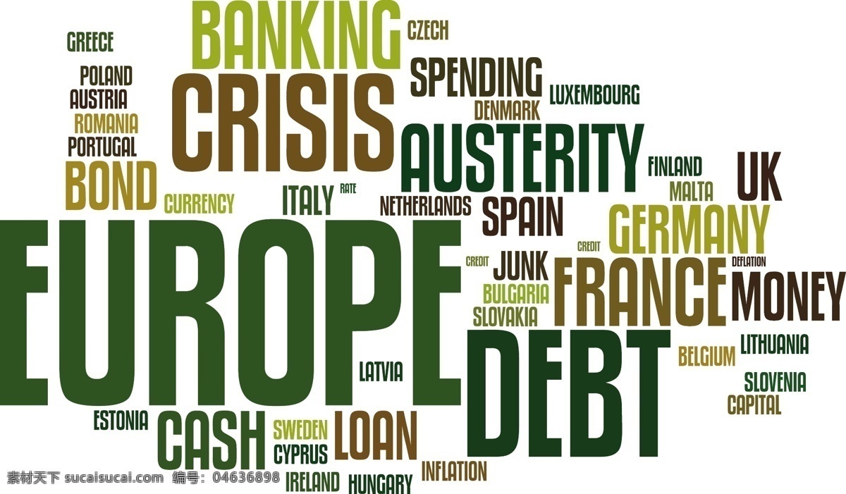 欧洲 债务 危机 词云 背景矢量 金融词汇 金融词的背景