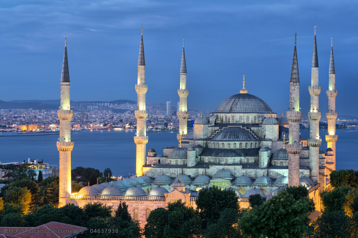 blue mosque turkey 蓝色清真寺 土耳其 建筑 建筑园林 建筑摄影