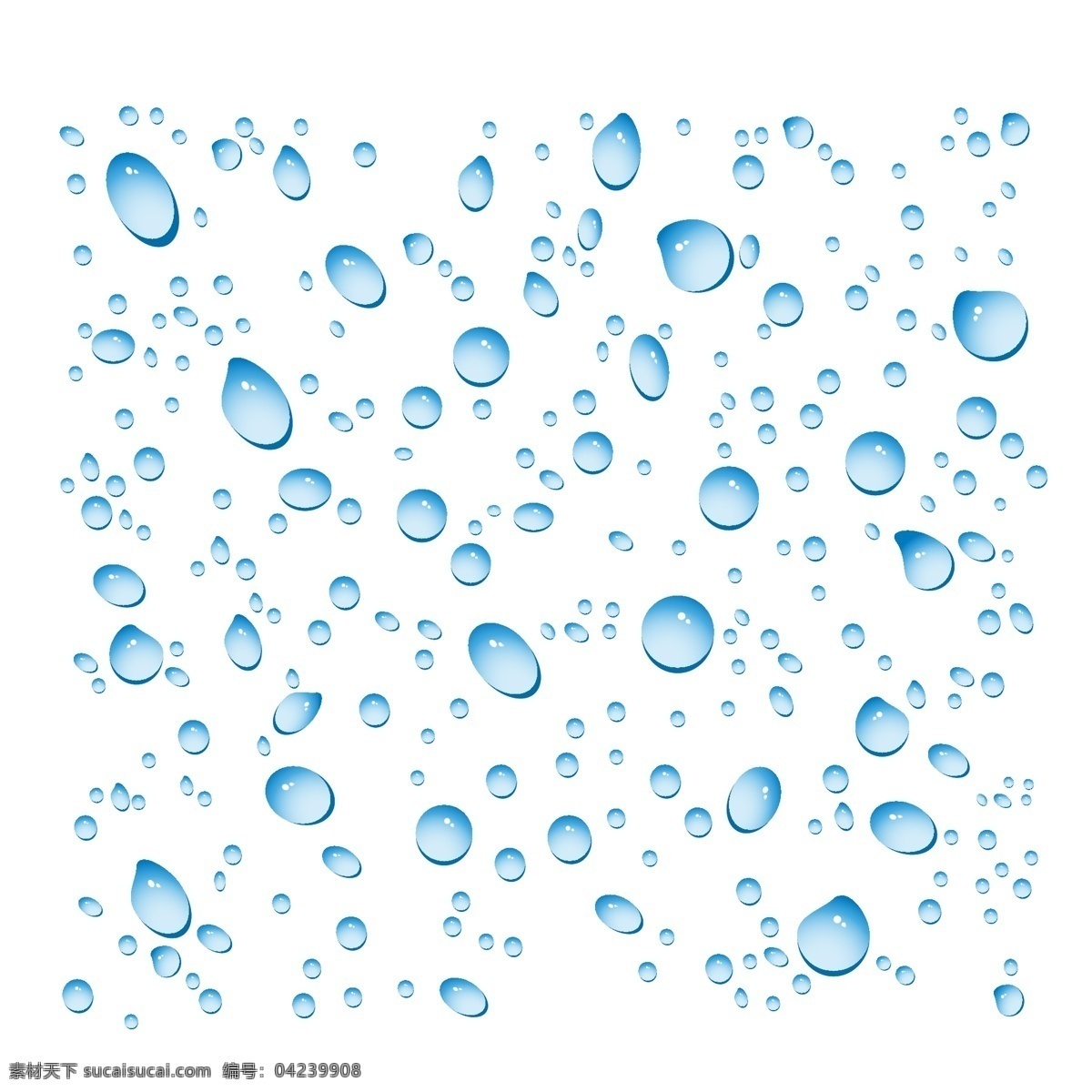 蓝色 创意 水滴 效果 元素 水珠 雨水 装饰 蓝色创意水滴 水滴背景 水 水泡 气泡 水纹