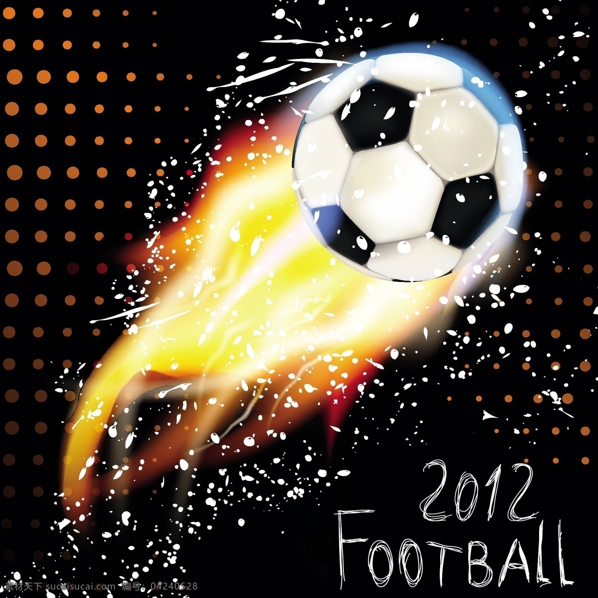 燃烧 足球 矢量 模板下载 世界杯 足球主题 火焰 圆点 体育运动 生活百科 矢量素材 黑色