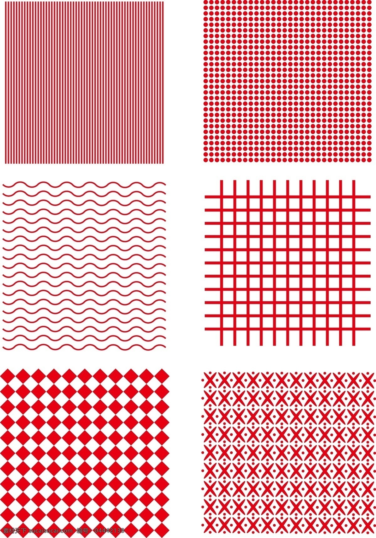底纹 纹理 中国 风 竖线 点 波纹 几何图形 实用 元素 中国风 几何 装饰 红色 块 简单 可商用 矢量